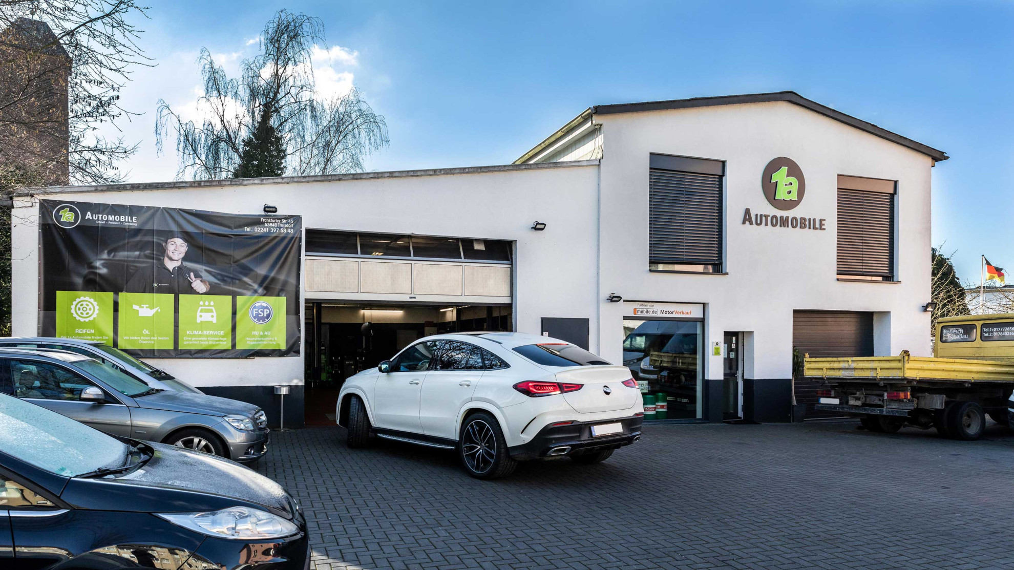 1a-Automobile Kfz-Werkstatt | Reifen | Klima-Service | Autohändler  